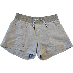 Athleta Woman’s gray linen Bermuda shorts size 8